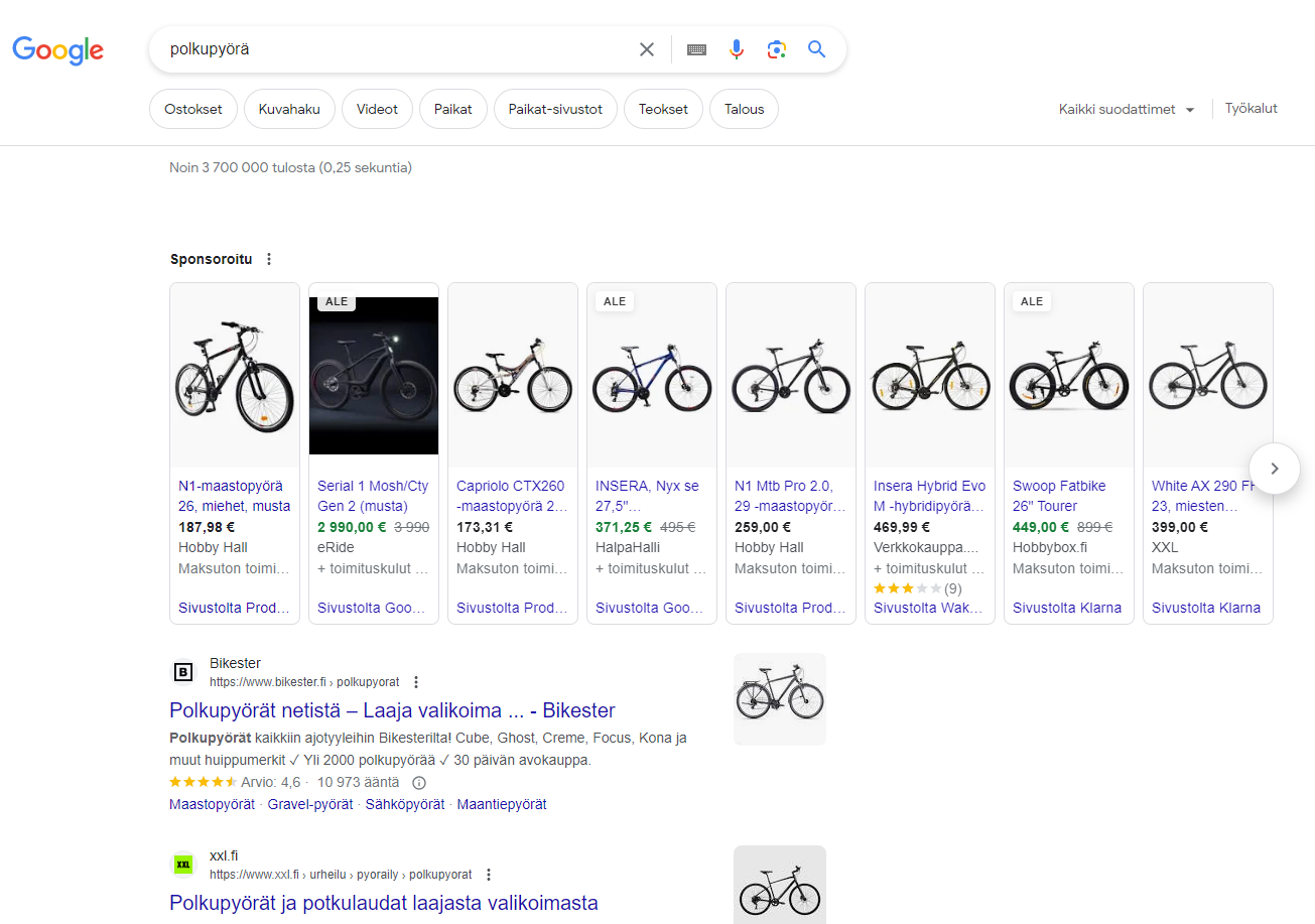 google-shopping-mainonta
