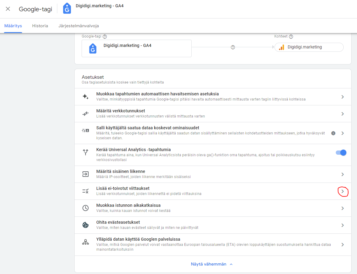 GA4-ei-toivotut-viittaukset