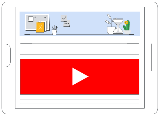 Youtube outstream-mainokset