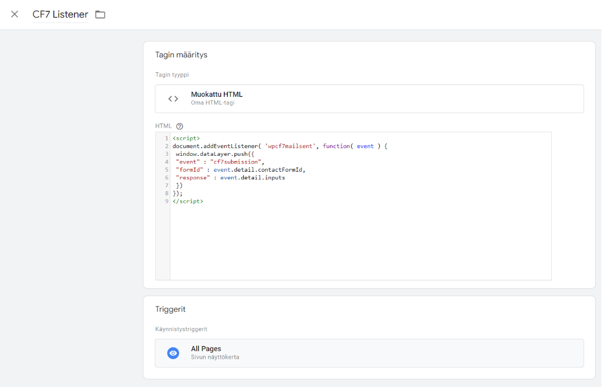 contact form 7 listener