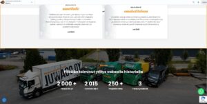 Juwaco.fi WordPressin Beaver Builder editorissa